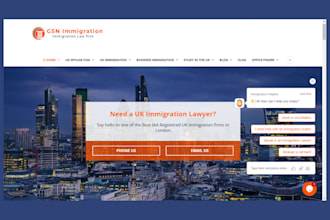build an immigration website immigration landing page consultation website