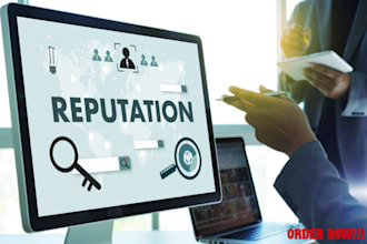 do reverse SEO to suppress negative links, articles, mugshots, and cases