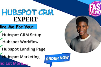 setup hubspot crm va workflow marketing automation hubspot landing page
