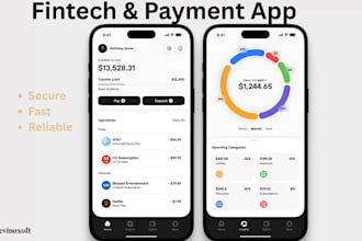 develop a custom fintech, neobank, payment or money transfer app