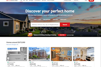 buil property management website airbnb landing page real estate websit listing