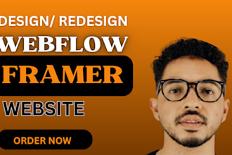 design framer website develop framer landing page figma to framer or webflow