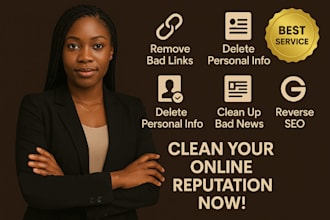 remove and suppress bad links, brand and personal reputation management, ORM