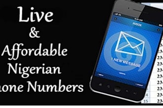 sell 2000 active nigeria gsm phone numbers of all networks