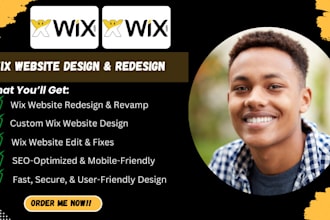 customize wix website design wix redesign wix revamp wix edit wix SEO website