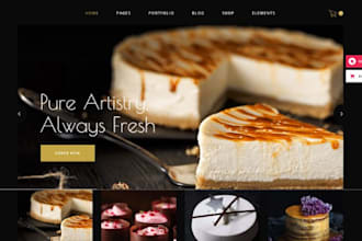 design profitable  cake shopify ice cream store pizza website burger store