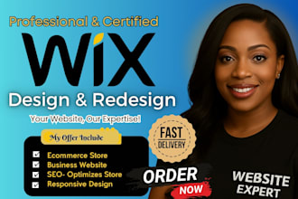 build wix website design wix studio or redesign wix website for your business