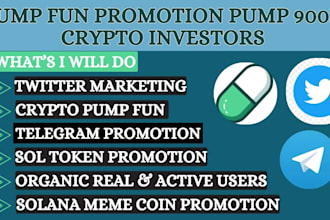 pump fun promotion to hit 500m mc crypto twitter x marketing telegram promotion