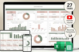 do excel formula vba macro budget spreadsheet custom full automation planner