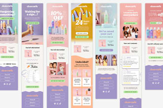 create a high converting email template for email and shopify marketing klaviyo