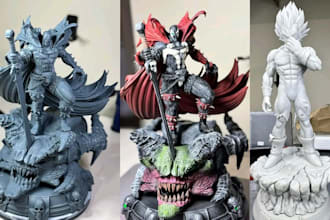 print and paint 3d miniature 8k resin printing action figure warhammer 40k toys