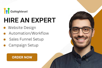 be your gohighlevel landing page, sales funnel website and ghl automation expert