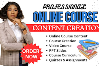 create online coaching program, online course content, video course workbook ppt