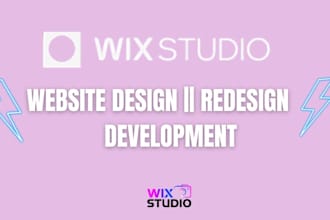wix studio website design wix website design wix website redesign wix ecommerce