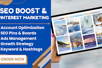 do pinterest marketing with SEO pins and boards