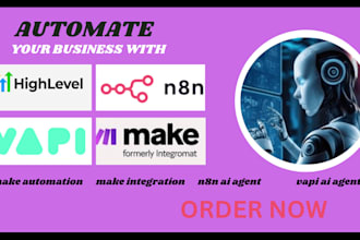 make com automation made com scenario integromat gohighlevel vapi ai n8n