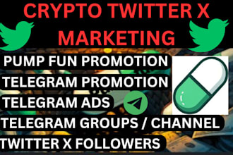 pump fun promotion fast token sale crypto twitter x marketing telegram promotion