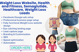 weight loss website health and fitness semaglutide healthcare weight loss leads