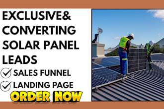 provide solar panel leads via facebook ads solar website solar sales funnel