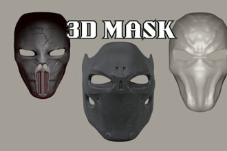 3d mask,3d helmet, cosplay, 3d armor, 3d weapon, halloween costume
