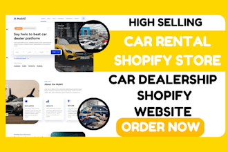 design car rental shopify store car dealership shopify store automobile