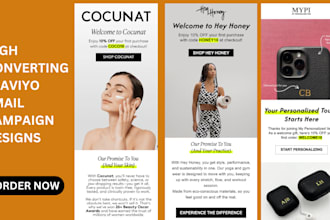 create sales email template design for shopify store klaviyo to boost sales