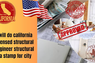 do california licensed structural engineer structural ca stamp for city