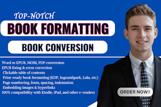 do book conversion book formatting word to epub word to pdf epub fixing publish