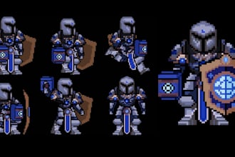 pixel character sprite sheet animation rpg maker pixel game asset pixel tileset