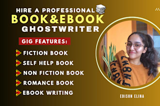 be fiction book,ebook writer, self help ebook, romance ghostwriter,amazon KDP