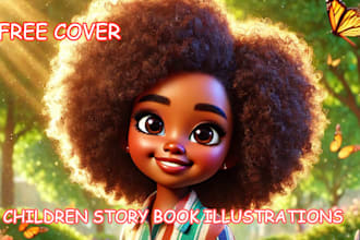design child story book illustration, childrens picture book illustration