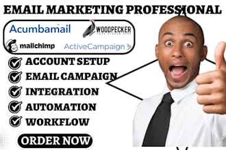 do acumbamail woodpecker activecampaign mailchimp convertikmail personalization