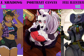 draw any furry or anthro characters
