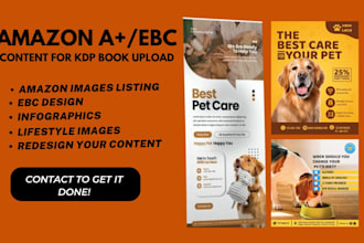 design amazon listing images, a plus content for amazon KDP book