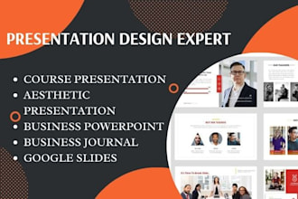 design course aesthetic business presentation powerpoint journal google slides