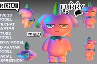 custom 3d character, vrc nsfw furry, fursona, vrchat avatar vrc