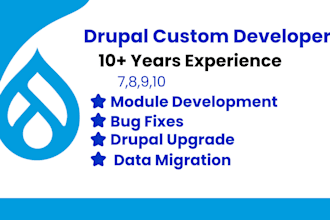 develop, customize, and upgrade drupal modules and themes