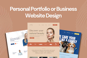 create personal portfolio or business website design