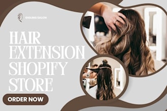 design hair extension shopify store, hair extension store hair extension website