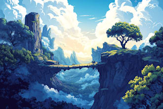 do  fantasy landscape concept art