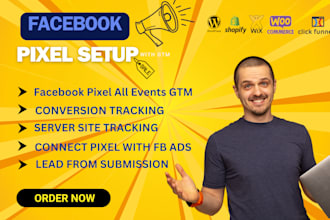 set up and optimize facebook pixel, conversion API, ga4, shopify