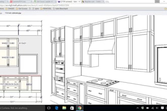 custom millwork shop drawings design for kitchen cabinets wardrobes and pantries