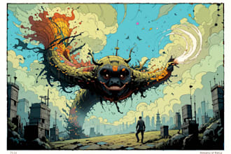 draw a special comics and illustration