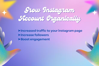 grow your instagram account organically and increase followers