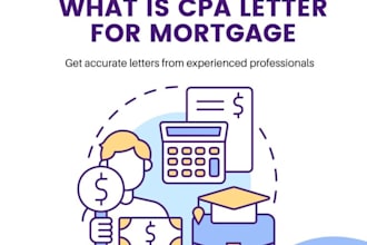 write verified CPA letter, income letter, expense ratio letter, mortgage letter