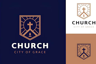 do modern christian ministry religious and church logo