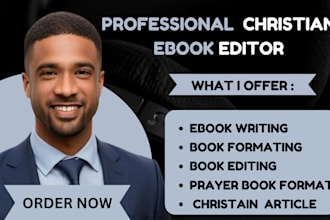format edit design ghostwrite christian ebook prayer book journal daily devotion