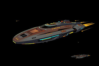 cerate concept art spaceship or vehicle design