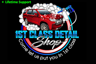 do automotive, garage, auto detailing, car racing and car wash logo design