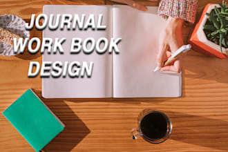 design custom printable journal, workbook journal kdp, canva editable checklist